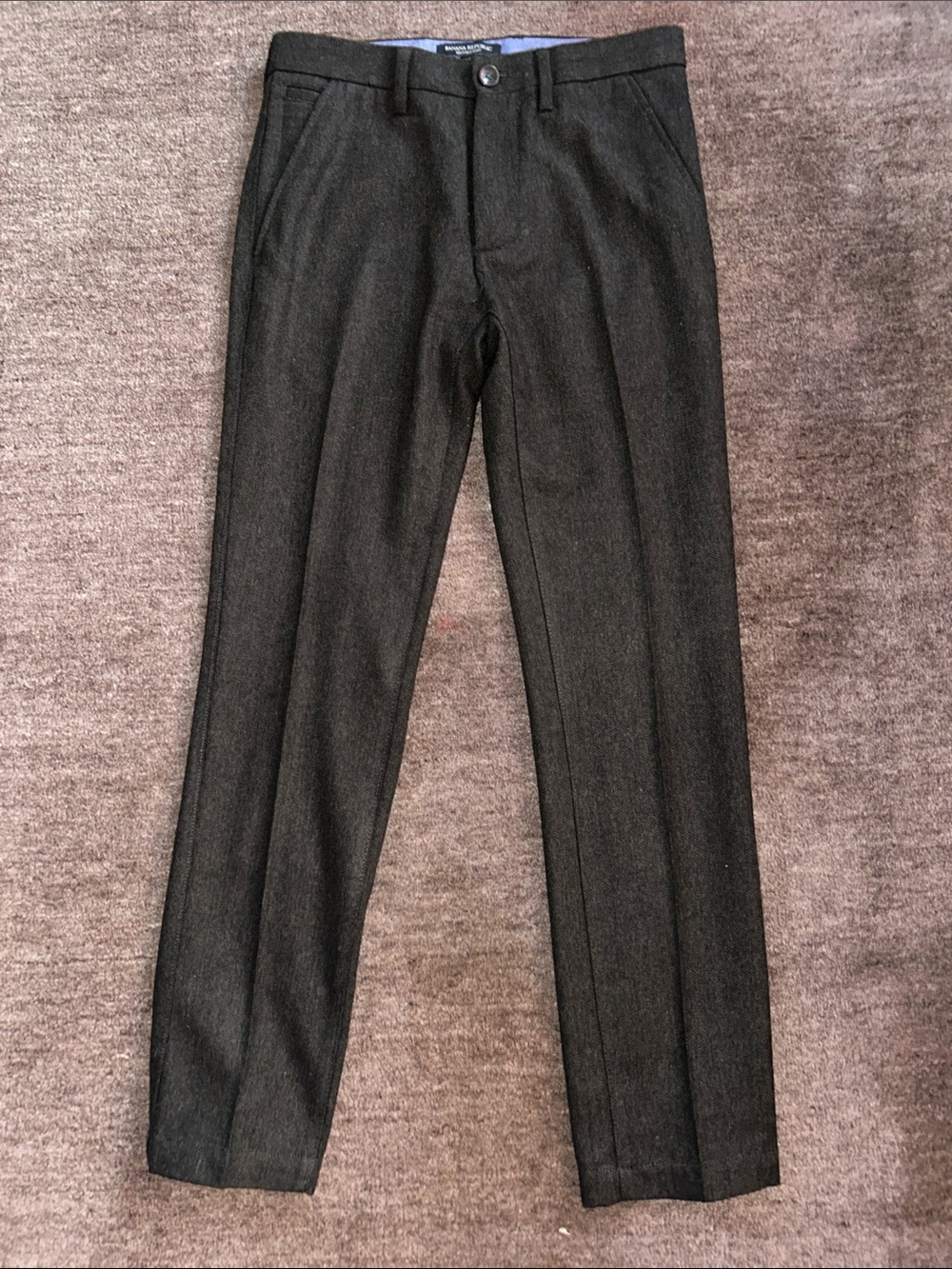 Banana Republic Kentfield Men's Dark Charcoal Dress Pants